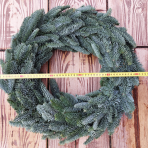 Vianočný veniec (Abies Nobilis) - slamený základ 45 cm, celkový vonkajší priemer 50-55 cm